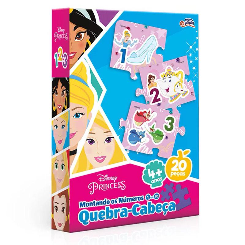 Quebra-Cabeça Disney Princesas 60 Peças - Novo Papel