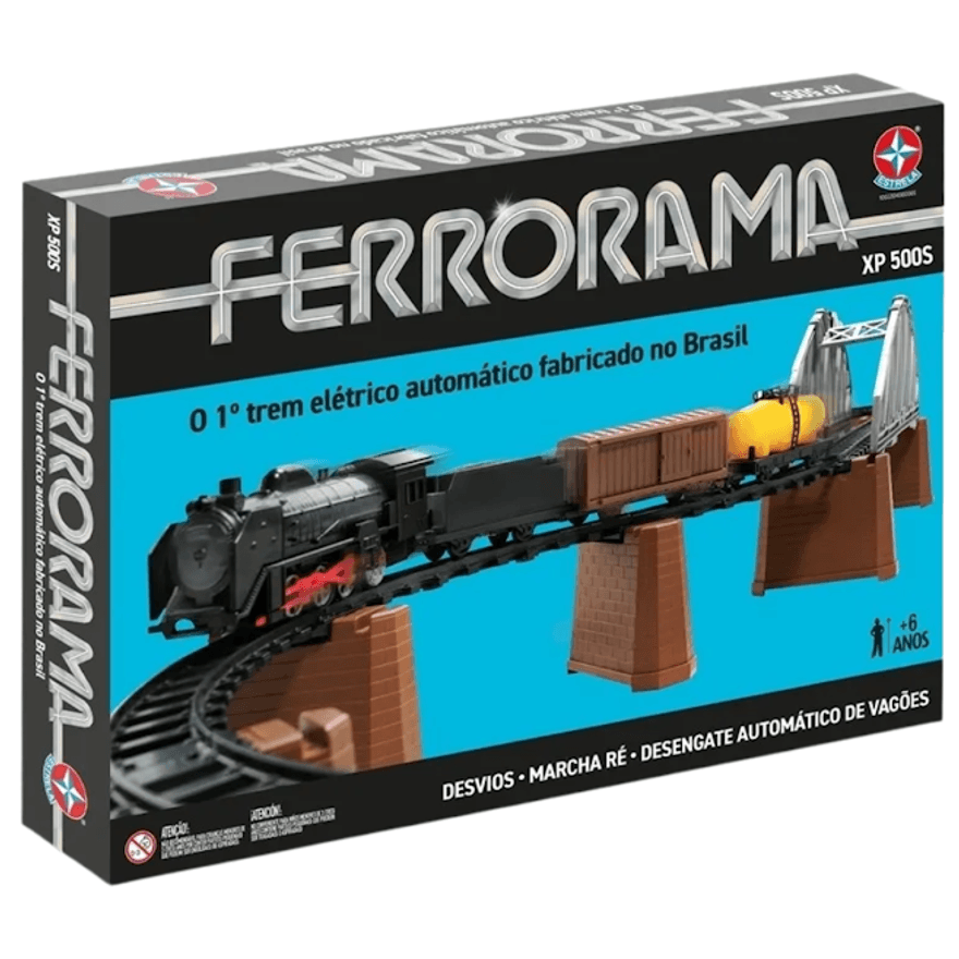 Auto Pista Trilho Trem Elétrico Bala Ferrorama - PicaPau - Ri Happy