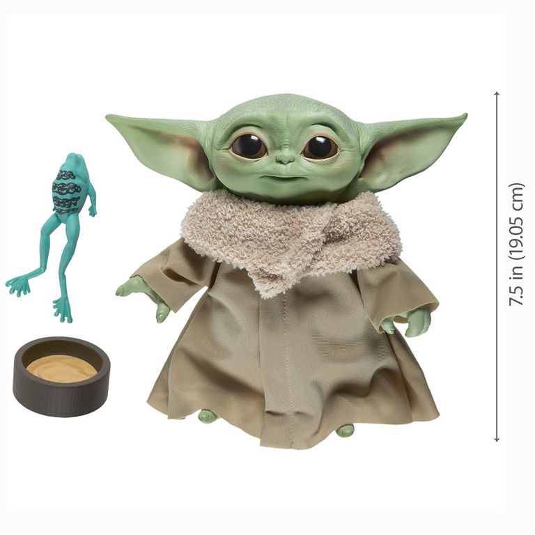 Pelucia Interativa 19 Cm Disney Star Wars The Mandalorian Baby Yoda Hasbro Ri Happy Brinquedos