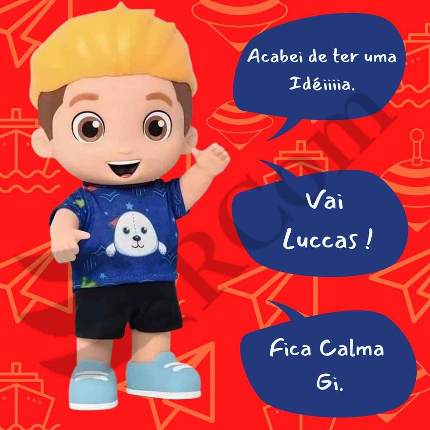 Bonecos - Boneco Luccas Neto Fala 14 Frases - 1079 Bbra