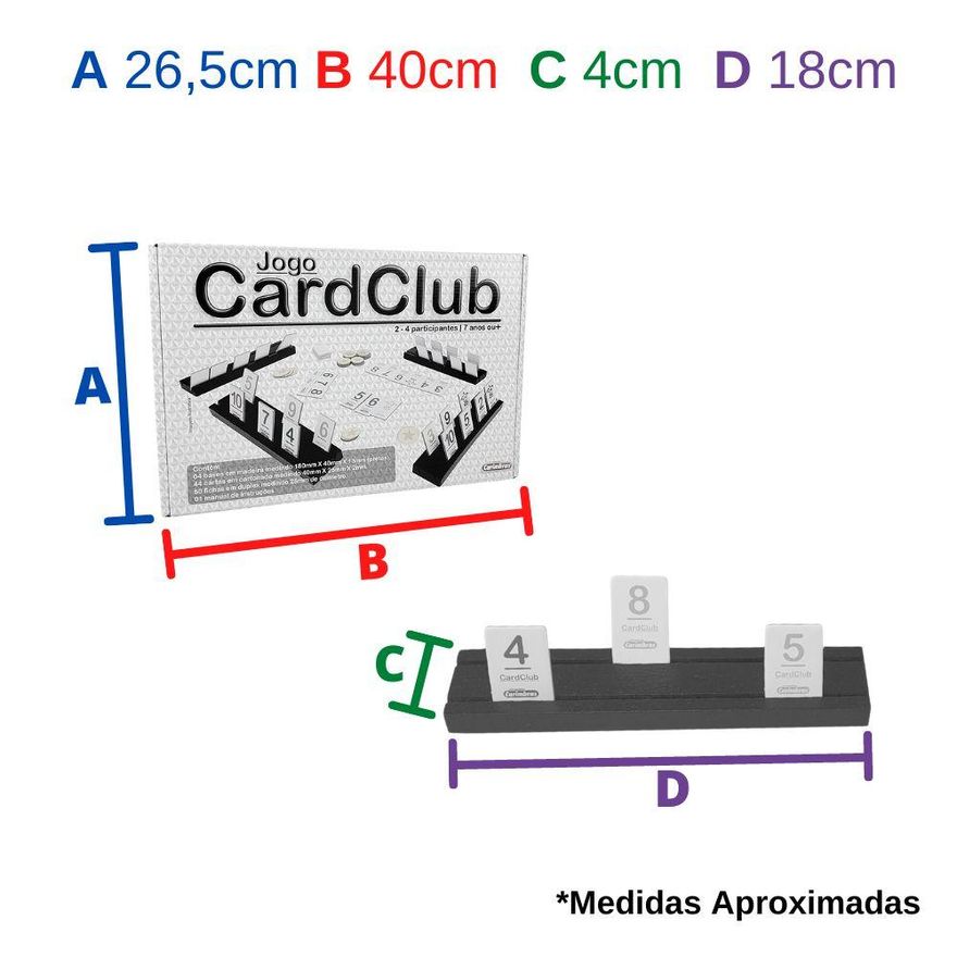 Jogo de Matemática Infantil CardClub Para Criança de 7 Anos - Ri Happy