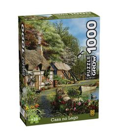 Quebra-Cabeça Puzzle Grow 1000 peças Casa no Lago
