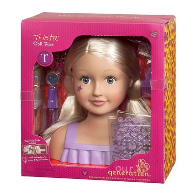 Barbie Busto Maquiagem Sparkle com Maquiagem Salão - Mattel