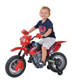 Moto Elétrica Infantil Criança Speed Chopper 6v Branca - Ri Happy