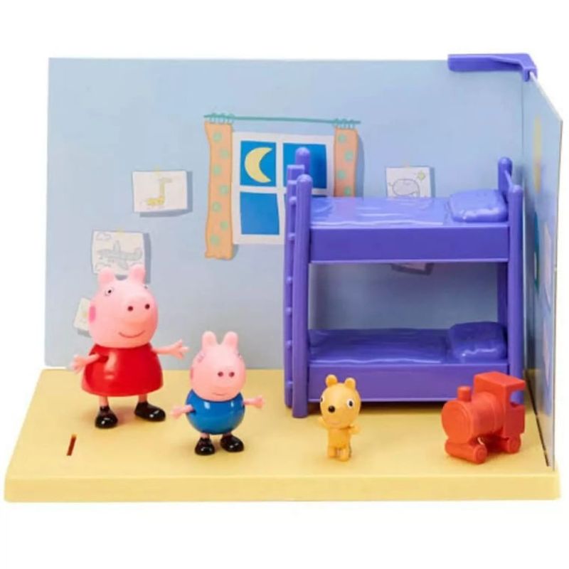 Playset com Mini Figuras Casa da Peppa - Quarto - Peppa Pig