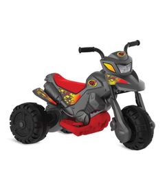 Moto Eletrica Infantil Xplast Speed Chopper 6V Branca Vermelha