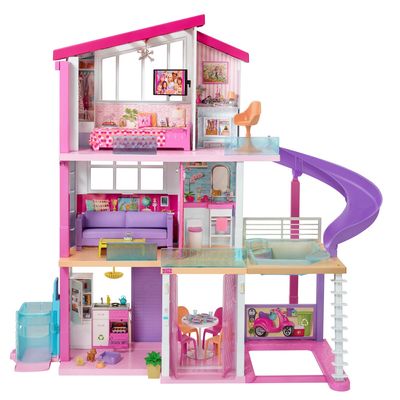 Barbie para Dollhouse, armário rosa, móveis, jogo de vestir