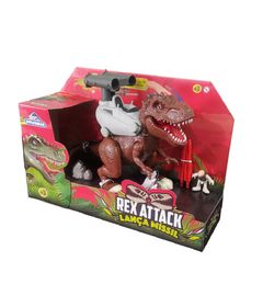 Dinossauro Trex Attack Pintura - 6 Tintas e 1 Pincel