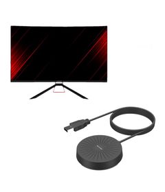 Combo Gamer - Monitor Shin Kai 24 Pol Curvo, Caixa de Som 50W