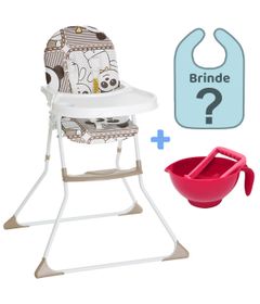Cadeira Alimentação Bebê Refeição Infantil Até 23Kg Nick Zoo Galzerano +  Amassador de Papinha Azul - Ri Happy