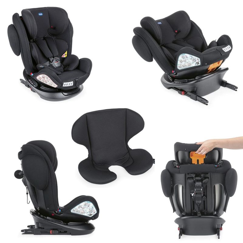 Cadeira Auto Unico Plus Black com Isofix - Chicco 360°