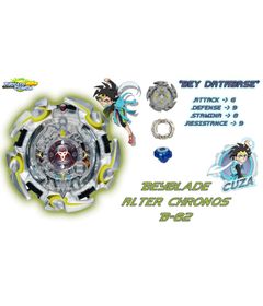 Lançador de Beyblade Corda B-119 com Rotação Dupla Azul