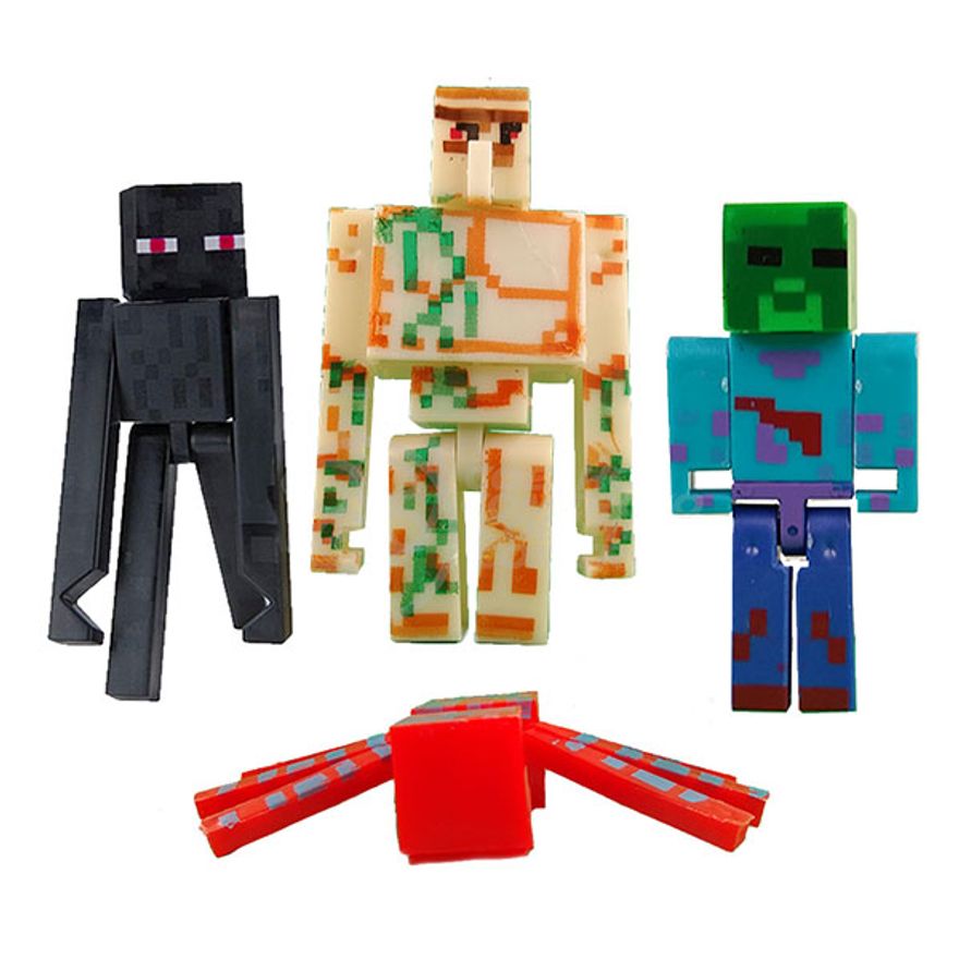 Bonecos Minecraft Kit 10 PCS Dragão Nova Coleção - Yes - Boneco