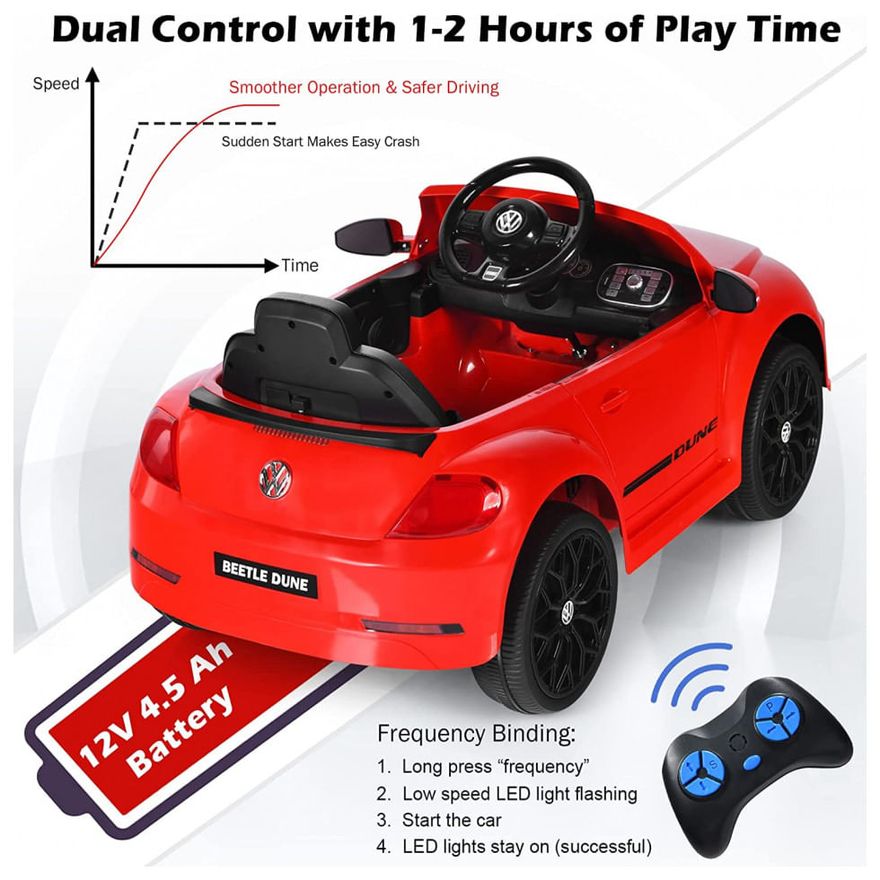 Carro Eletrico Multikids Ride On Speed 12V Controle Remoto - Maçã