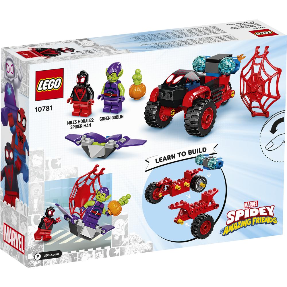 LEGO Marvel Spider man Miles Morales Triciclo Eletronico do Homem Aranha 10781 0