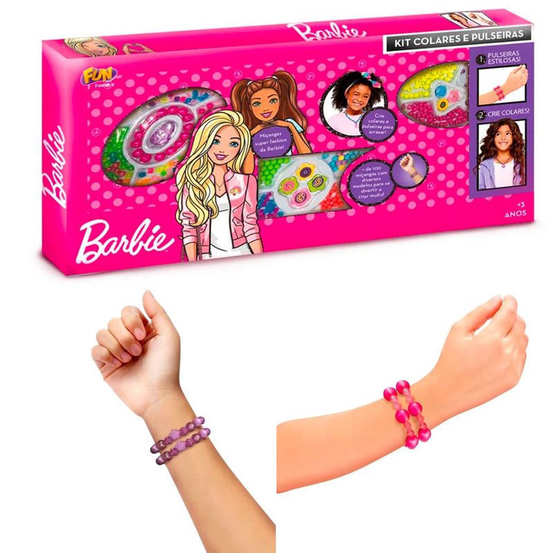 Miçangas Fantásticas Barbie Colares e Pulseiras - Blanc Toys