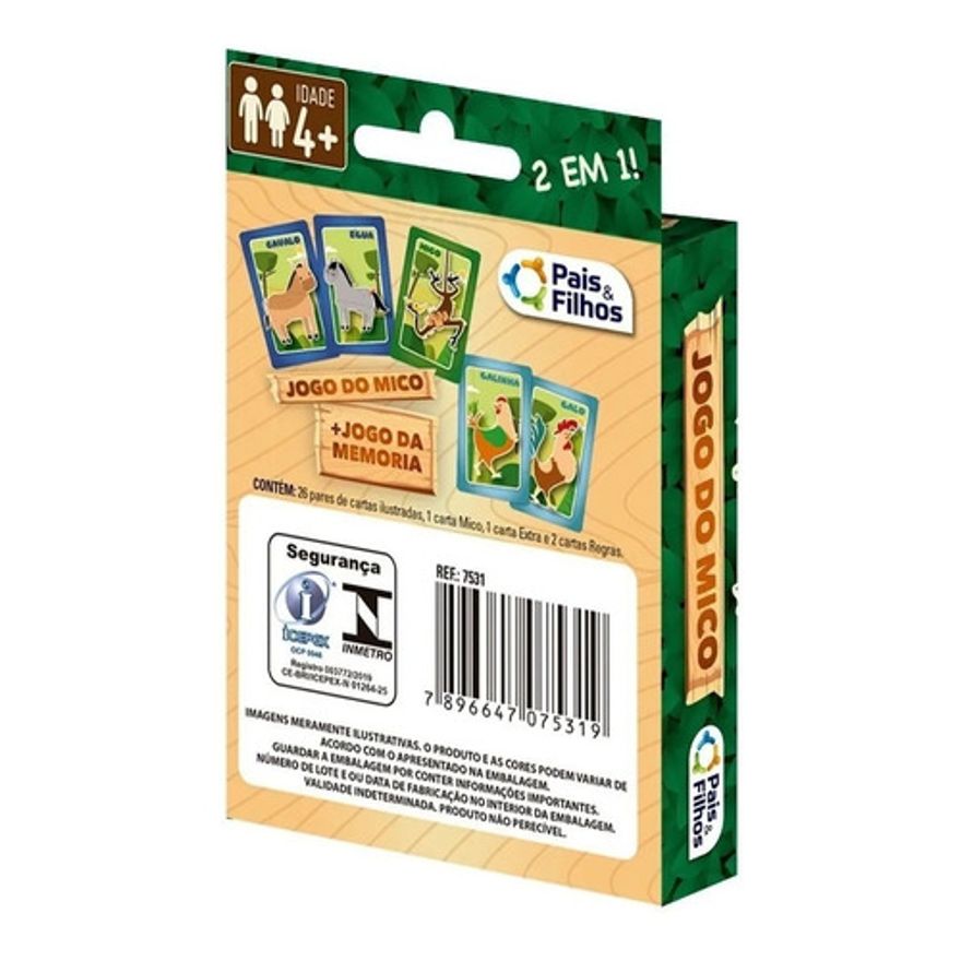 Kit de Jogos de Cartas Uno Original + Jogo de Cartas Mico Copag - Ri Happy