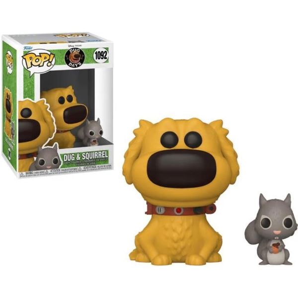 Conjunto de Figuras - Disney Pixar - Funko Pop - Dug e Squirrel - Piticas