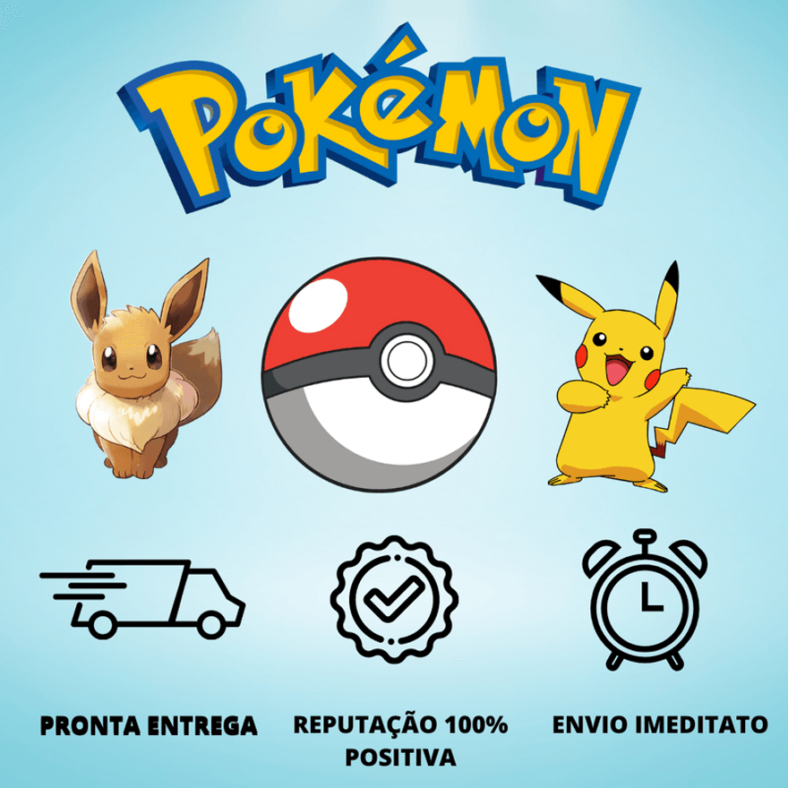 100 Cartas Pokemon Sem Repetições Original Com 5 Brilhantes Garantidas - Ri  Happy