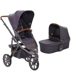 Carrinho Bebê Compacto Reversível Reclinável Até 15kg 3 em 1 Travel System  Samba Mineral ABC Design - Baby&Kids