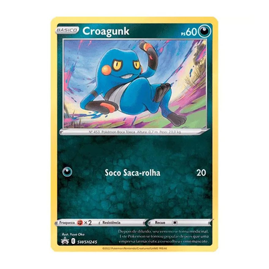 Pokémon TCG: Triple Pack SWSH11 Origem Perdida - Croagunk - Bazaar Geek