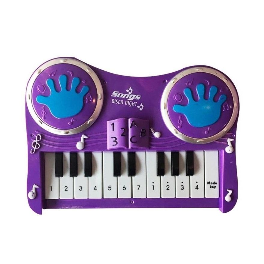 Mini Teclado Infantil Piano Brinquedo Vermelho -Music Center - My