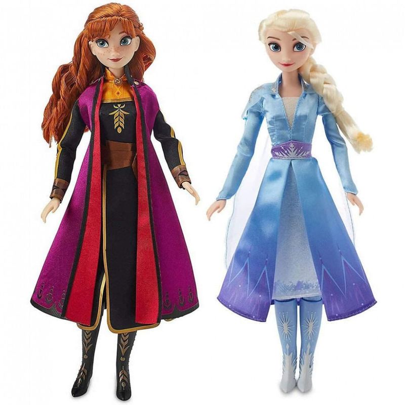 Conjunto de Bonecas Frozen Disney Anna e Elsa para Crianças Acima