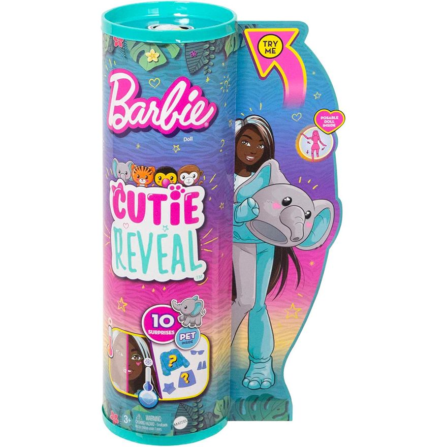 Boneca Barbie Cutie Reveal 10 Surpresas com Mini Pet e Fantasia de Corça  Hjl61 - Ri Happy