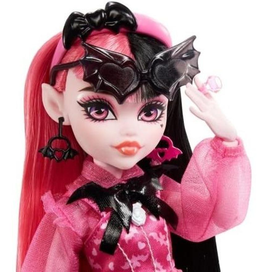 Boneca Monster High Draculaura Da Moda + Pet Magico Ed 2023 - Ri Happy