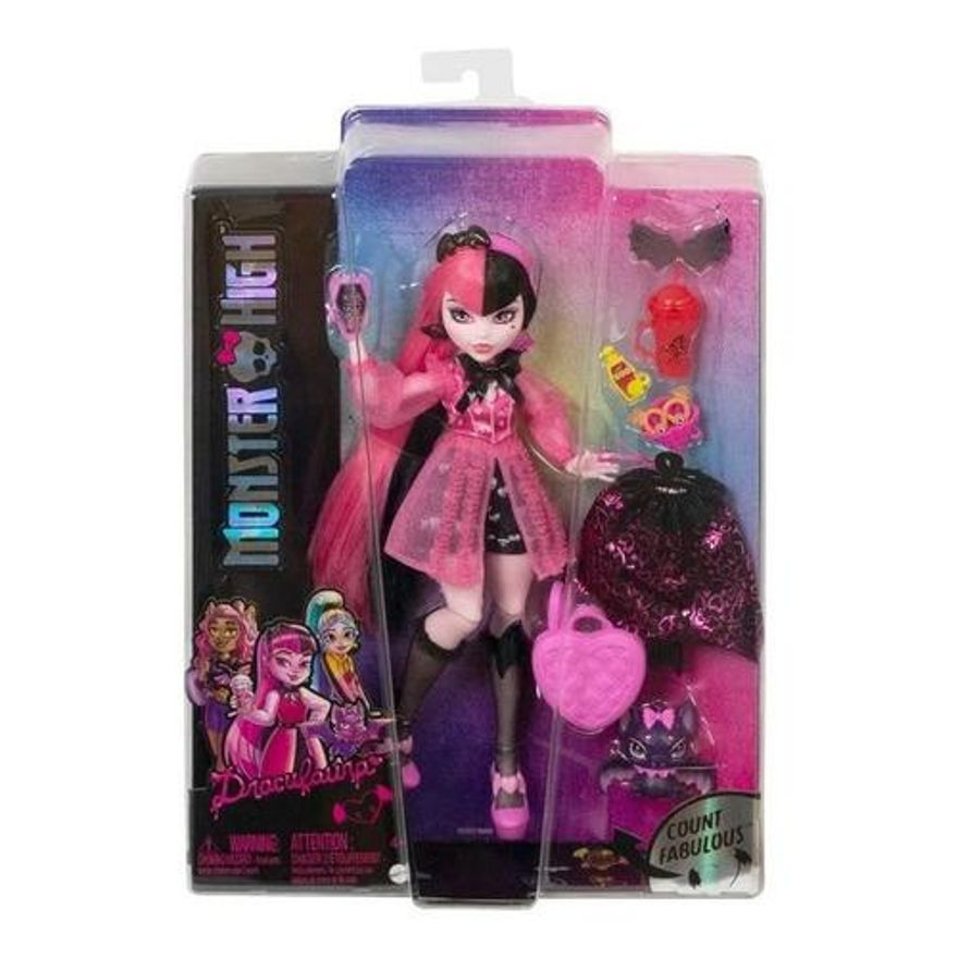 Boneca Monster High Draculaura Da Moda + Pet Magico Ed 2023 - Ri Happy