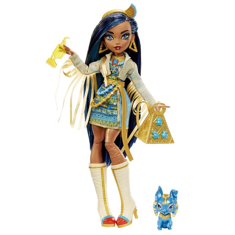 Boneca Articulada com Acessórios - Monster High - Cleo De Nile - Mattel -  Lista Kids Todo Cartoes