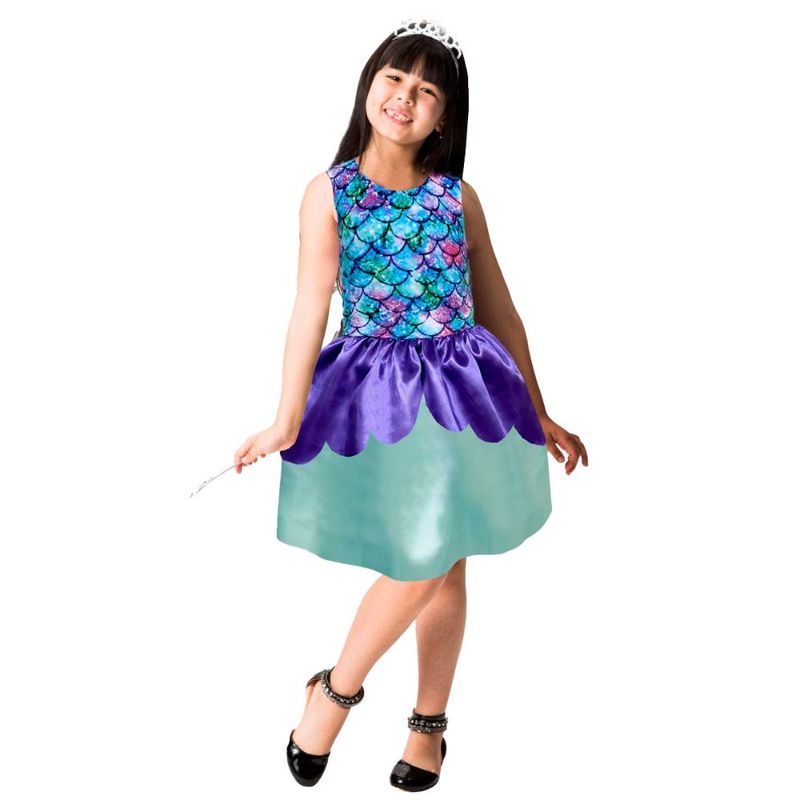 Fantasia Infantil Vestido Princesa Para Bloquinho de Carnaval - G 9 - 10 -  Ri Happy