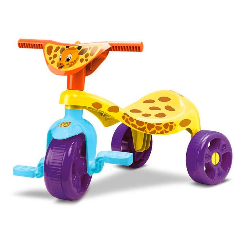 Triciclo Motoca Infantil Zoológico Com Haste Tchuco Samba Toys