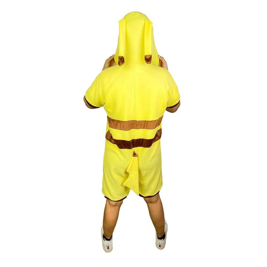 Fantasia Pikachu Infantil Pijama Kigurumi Curto do Pokémon - P 3