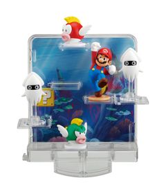 Conjunto De Mini Figuras - Super Mario - Jogo Do Equilíbrio - Palco Do  Deserto - Epoch