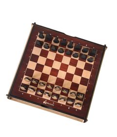 Jogo de xadrez e damas escolar tabuleiro de madeira - junges 714