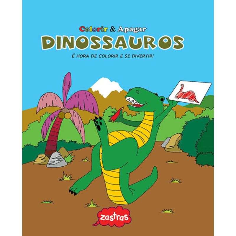 Título: Apostila com desenhos para colorir Dinossauros/ pintar infantil