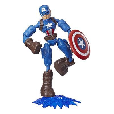 Figura Articulada Bend And Flex Disney Marvel Vingadores Capitao America Hasbro Pbkids Mobile