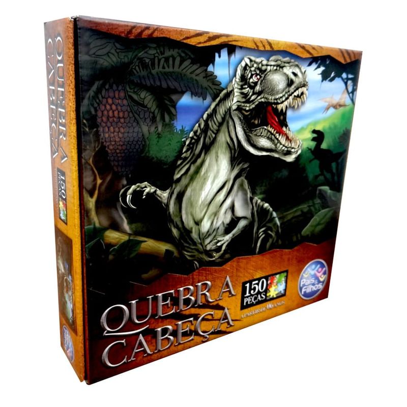 Jogo Quebra Cabeça Infantil Dino T-rex Dinossauro 150 Pçs - Ri Happy