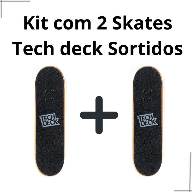Kit 5 Skate De Dedo Fingerboard Mini Com Lixa Truck Metal
