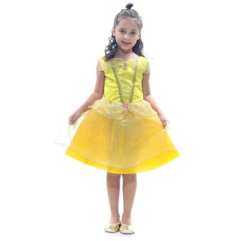 Fantasia Cinderela Infantil Vestido Original Princesa Disney Tamanho: G