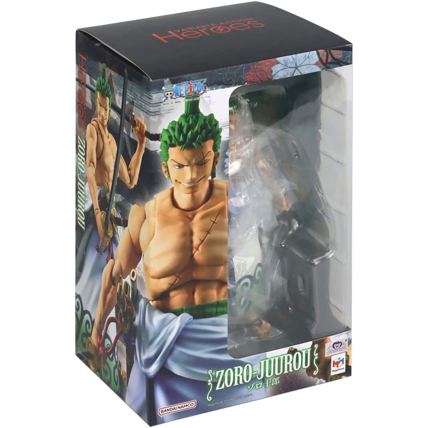 Roronoa Zoro Santoryu Sem Blusa, Action Figure Colecionável, One Piece