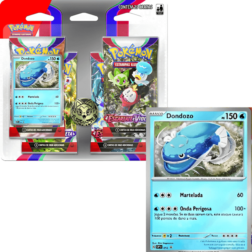 Cards Pokémon - Blister Quadruplo - Ev01 - Copag - Ri Happy