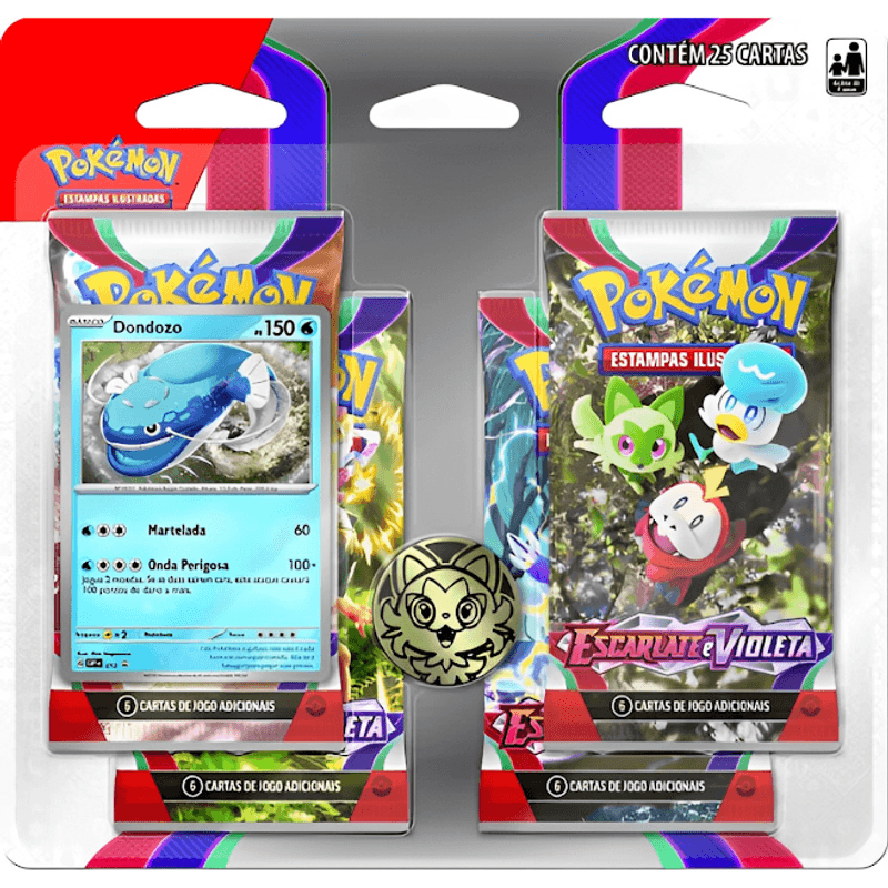 Cartas - Blister Quadruplo Pokemon Arcanime Escarlate e Violeta 1 - 32566  COPAG DA IA