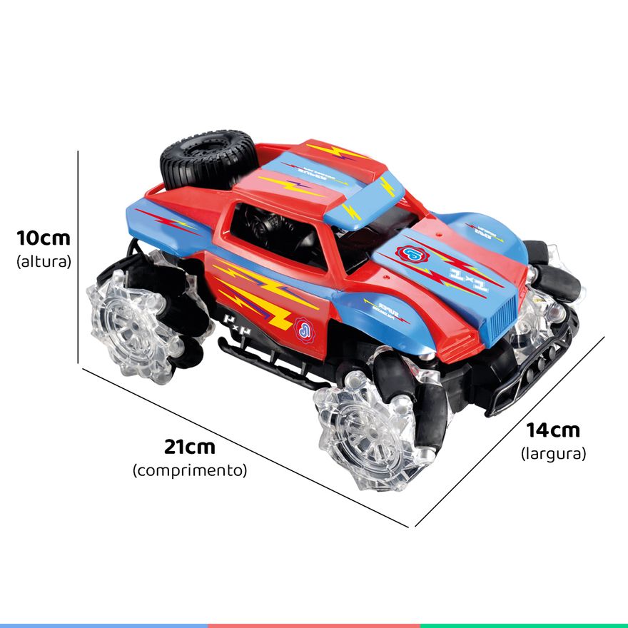 Carro Controle Remoto Monster Truck Recarregável - Polibrinq - Ideal  Presentes