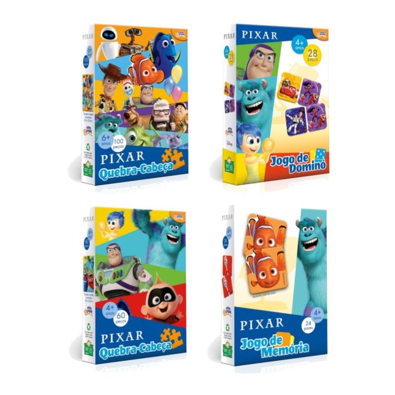 Kit de Jogos Divertidos Pixar Toyster DTKIT002 - Ri Happy