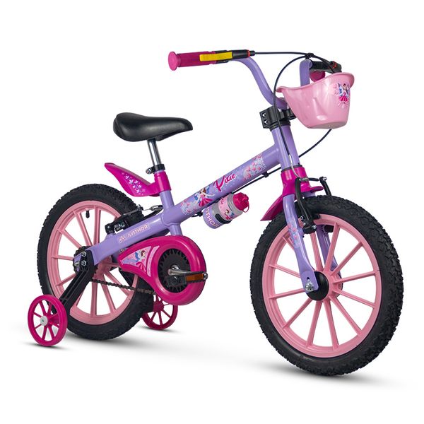 Bicicleta Infantil - Aro 16 - Nathor - Fada Pixie - Lilás