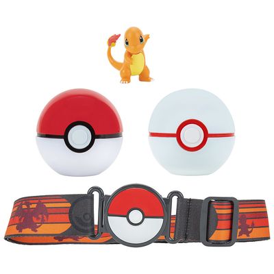 Conjunto de Acessórios - Pokemon - Cinto com Pokébola - Charmander