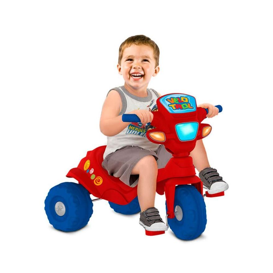 Triciclo Infantil Encantado Completo Com Haste De Empurrar E Pedal