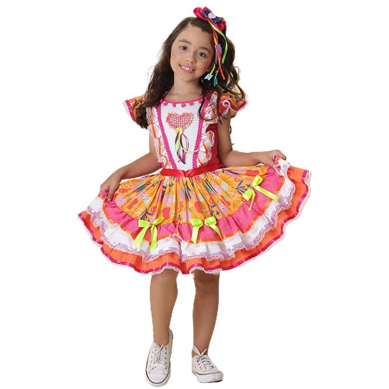 Fantasia infantil vestido princesinha festa - Tam M - Anjo Fantasias - Babu  Brinquedos